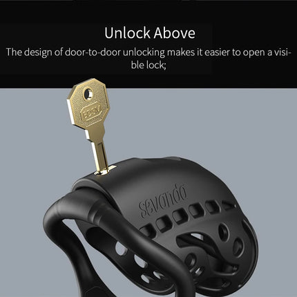Intelligence Chastity Cage Men's Sm Conditioning Abstinence Plastic Penis Lock with Urethral Blockage Remote Control