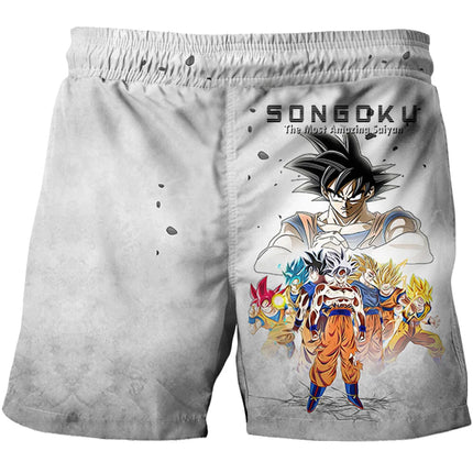 Japanese Cartoon Dragon Ball Z Children's Boys Shorts Beach Pants Summer Cartoon Cute Boys Beach Pants Shorts
