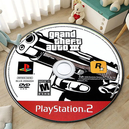 CD living room round rugs, custom rugs, play game mat, carpet bedroom, children's room, racing picture and custom carpet