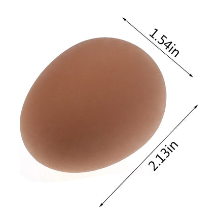 1 Pcs Novelty Bouncy Eggs Realistic Fake Rubber Bouncing Balls Model Farm Chicken Nesting Hen Hatching Egg Pet Toy Prank Joke