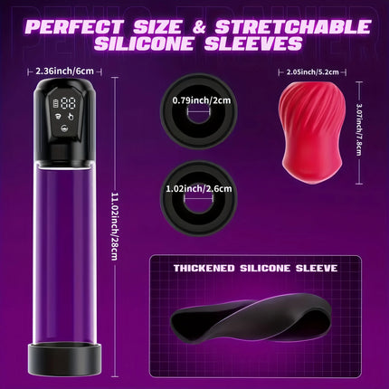Electric IPX7 Waterdicht Volwassen Speeltjes Lul Vergroter voor Mannen Erectie Penisvergroting Masturbator Speeltjes voor Mannen