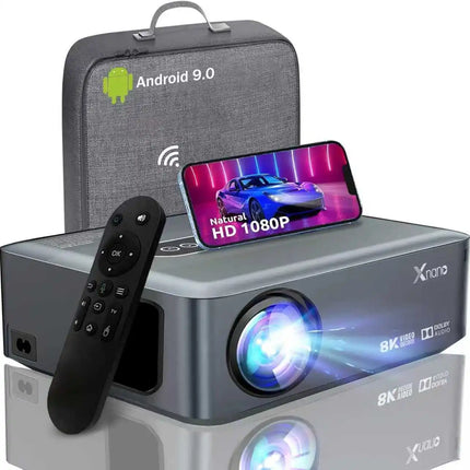 Xnano X1 Projector Support 4K Native 1920*1080P Full HD Auto Correction Android WiFi Bluetooth Home Theater Portable Projector