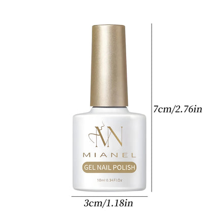 MIANEL 10ML 2026 New Black Gem Cat Eye Gel Polish Whitening Dark-Style Edgy Nail Polish with Glass Beads Nail Art
