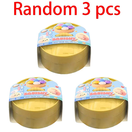NEW Simulation Flash Dumpling Pressure Ball Slow Rebound Soft Pinch Decompression Baozi  modeling stress relief toy birthday Gif