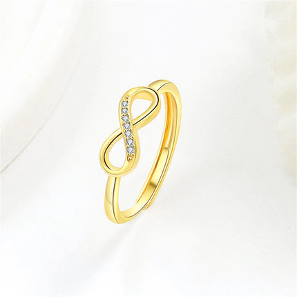 925 Sterling Silver Jewelry Set Inlaid Crystal Zircon Women's Mobius Loop Necklace Bracelet Earrings, Party Gift Jewelry