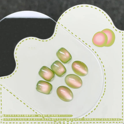 New Fruit Gift Box Cat Eye Nail Polish Gel 2025 Flash Glass Bead Cat Eye Nail Guava Grape Green Apple UV Nail Varnish Manicure