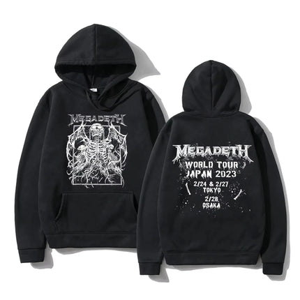 2025 Winter Oversized Essential Men Megadeths 'Hi-Con Vic' (Black) Hoodies Women Thermal Sweatshirt Ladies Long Sleeves Unisex