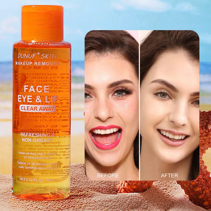 Gentle 3 in 1 Cleansing Oil Makeup Remover For Sensitive Skin Refreshing Moisturize Oil Control Non Irritating Face Lip Eye