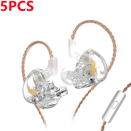 KZ EDX Wired Earphones With Microphone Dynamic HIFI Bass Music Earbuds In Ear Monitor Headphones Noise Cancelling Sport Headset