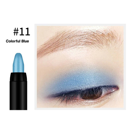 1Pc Pearlescent Eyeliner 15 Colors Waterproof Long-Lasting Non-Smudge Glitter Eye Makeup for Smokey Eyes
