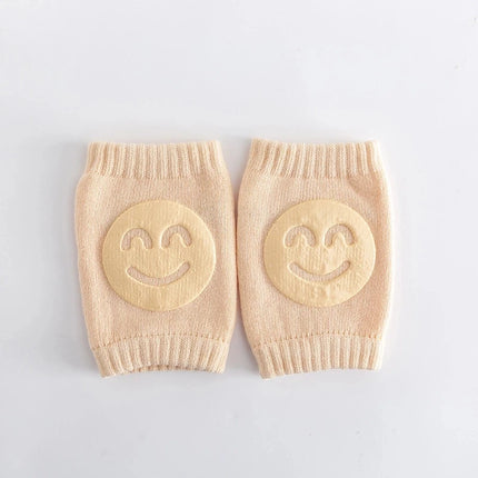1 Pair Baby Knee Pads Cotton Crawling Elbow Pads Safety Knee Pads Leg Pads Blue