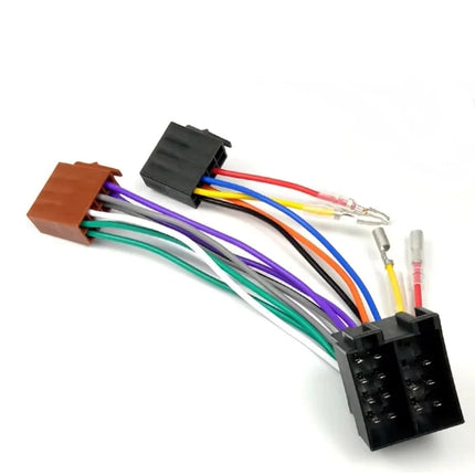 16 Pin Car Stereo Radio ISO Cable Adapter For VW ISO Female To ISO Male Plug Connector Wiring Harness Automobile Accessories