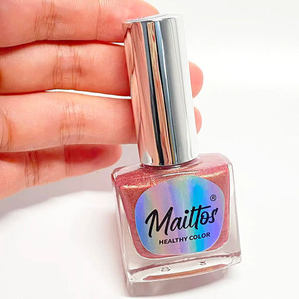 WA517 Bean paste 12ml No-bake Cat's Eye Water-based Nail Polish, Odorless, With magnet, dries quickly, No UV lamp needed, easy to remove