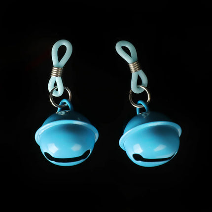 1Pair Women Silicone Nipple Clamps SM Toy Adult Sex Chest Bell Clitoris Stimulation Small Bell Clips Sex Toys Breast Stimulator
