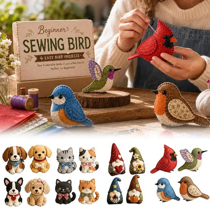 Beaded Bird DIY Craft Kit - Handmade Animal Beading Set for Adults, Creative Home Decor & Art Project, Gift for Craft Lovers 1pc