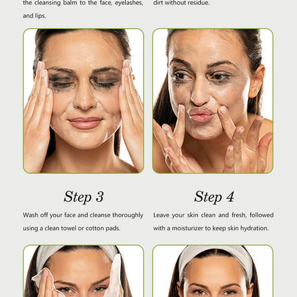 Avocado Makeup Remover Cream for Deep Cleansing, Gentle Moisturizing, Eye, Lip, and Face Makeup Removal