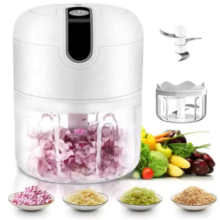 Electric Garlic Masher Garlic Masher Rechargeable 250ML Onion Chopper Portable Meat Grinder Household Kitchen Vegetable Blender