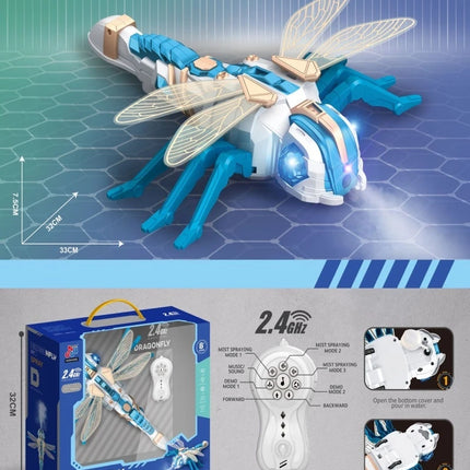 Remote Control Spraying Insect Toy Bee Spider Dragonfly Octopus Children's Gift Toys Educational Interactive Playtime