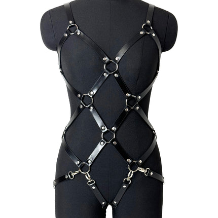 Sexy Body Harness Belt Set Tights Women Bdsm Leather Lingerie Fetish Clothing Underwear Harness Bondage Sex Toy Accessories