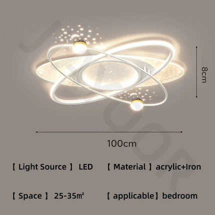 Modern LED Chandelier Light Luxury Starry Sky Home Decor Living Children's Room Bedroom Lamp Indoor Lighting Kids’ Pendant Ligh