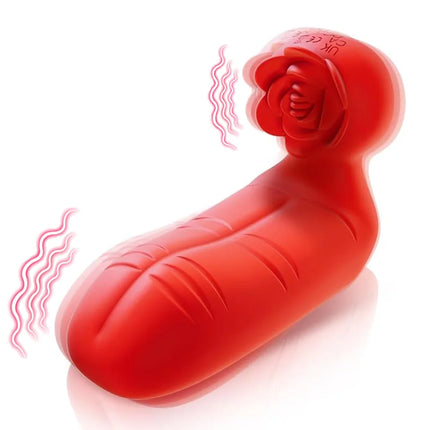 10 Frequency Rose Double Vibration Finger Cover For Female Clitoris Stimulation G-spot Anal Massage Sex Toy Adult Product