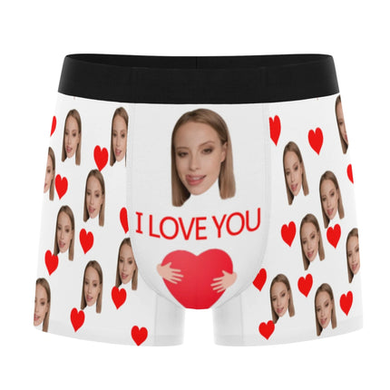 Personalized facial photo customization flat underwear customization men's Valentine's Day gift for husband gift for father