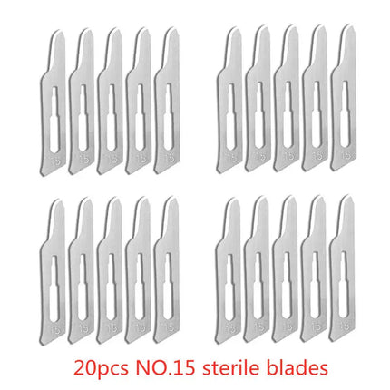20-100pcs Carbon Steel Surgical Blades for DIY Cutting Phone Repair Carving Animal Eyebrow Grooming Maintenance Scalpel Knife