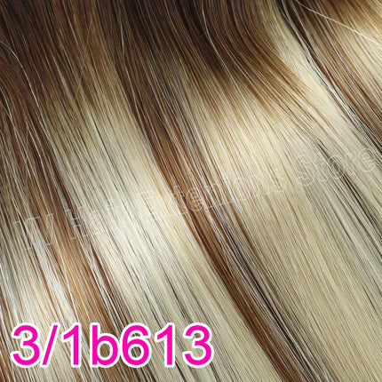 Invisible Genius Long Tape In Hair Extensions Double Weft One Piece Tape-In Real Human Hair Highlight Blonde Long Weft Wide Hair