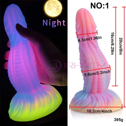 Anal Dildo Luminous Sex Toys for Women Dick Animal/Monsters Horse Dildos Silicone Soft Anal Plug Adult Sextoys Dragon Penis 18+