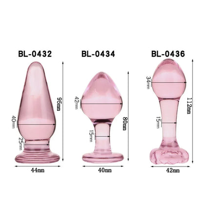 Large Crystal Butt Plug Vagina Ball Big Pyrex Glass Anal Dildo Bead Adult Sex Toys for Women Men Gay Masturbator