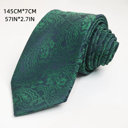 Green Deep Military Green Tie Floral Pattern Artistic Personality Student Uniform Tie Accessories Personality Trend Casual Daily