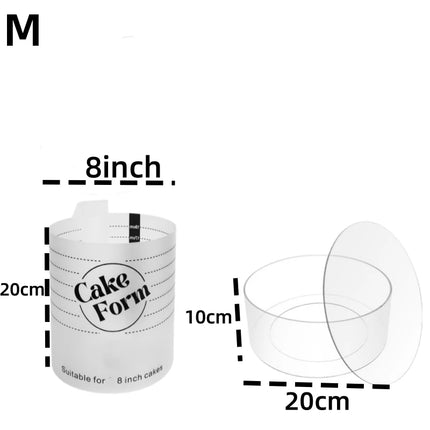 Adjustable Cake Ring Mold Retractable Fondant Tools Mousse Cake Ring Acrylic Circle Baking Ring DIY Mousse Cake Form