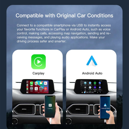 Type-C Wired Wireless CarPlay Android Auto USB Adapter for Mazda 2 3 6 CX3 CX5 CX8 CX9 MX5 Demio Miata TK78669U0C Retrofit  Kit