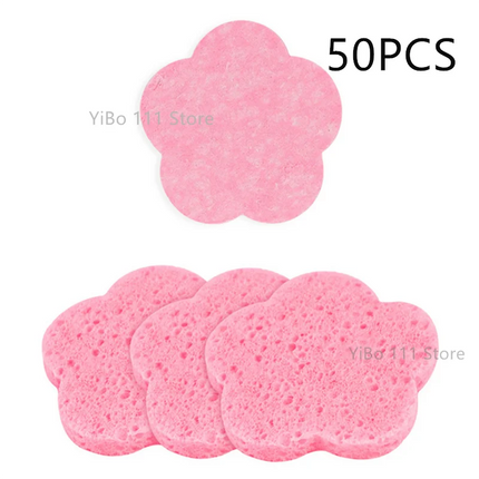 5/10/20/50PCS Flower Shape Compress Face Wash Puff Sponge Face Wash Puff Foaming Face Puff Cosmetic Puff Face Cleansing Sponge