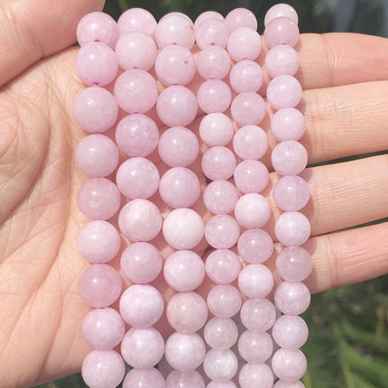 Natural Stone Beads Round Morganites Tourmalines Aquamarines Jades Quartzs Crystals Spacer For Jewelry Making DIY Bracelet