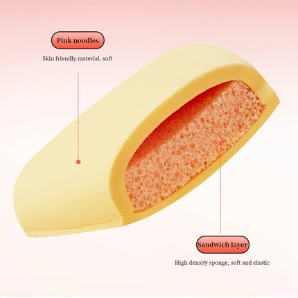 GECOMO Ceative Makeup Powder Puff Wet And Dry Dual-use Sponge Thick Soft & Skin-friendly Beauty Puff Cute