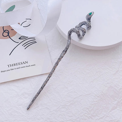2023 New Vintage Chinese Women's Hair Stick Metal Glaze Flowers Hair Chopsticks Ladies Pearl Jewelry Hair Sticks Accessories