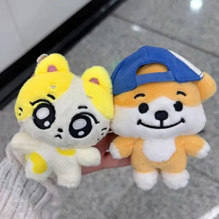 New 10cm JUNGWON Plush Pendant Kawaii JAKE HEESEUNG Jay Cos Animal Mini Stuffed Doll Keychain Toy For Fans Gifts