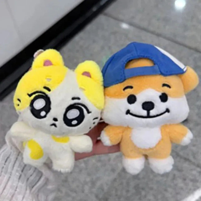 New 10cm JUNGWON Plush Pendant Kawaii JAKE HEESEUNG Jay Cos Animal Mini Stuffed Doll Keychain Toy For Fans Gifts