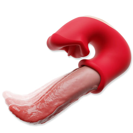 Tongue Vibrator Adult Rose Sex Toys Dildo for Women with 10 Vibrating Swinging G Spot Clit Stimulator Adult Supplies for Female