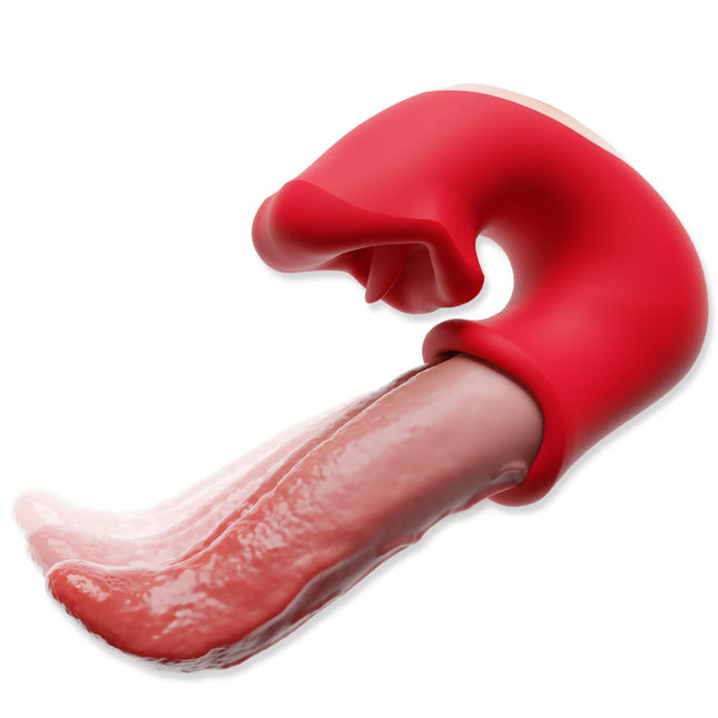 Tongue Vibrator Adult Rose Sex Toys Dildo for Women with 10 Vibrating Swinging G-Spot Clit Stimulator Adult Supplies for Female