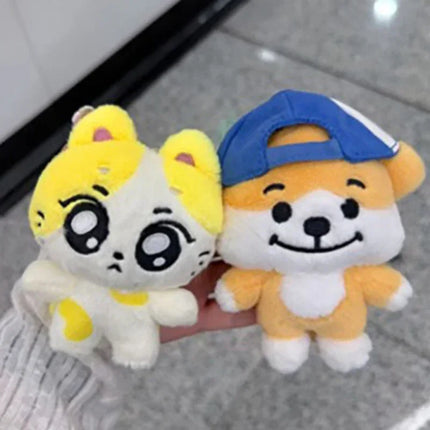 New 10cm JUNGWON Plush Pendant Kawaii JAKE HEESEUNG Jay Cos Animal Mini Stuffed Doll Keychain Toy For Fans Gifts