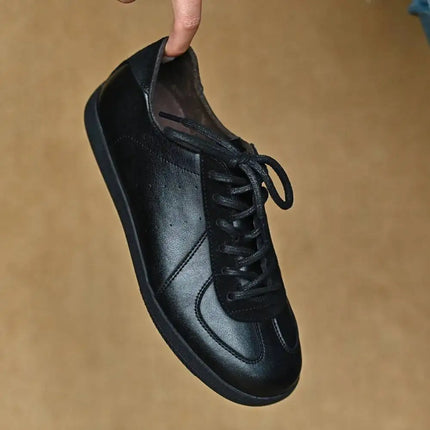 Genuine leather German training shoes Woman flats suede Retro For Women's sneakers Luxury High quality
