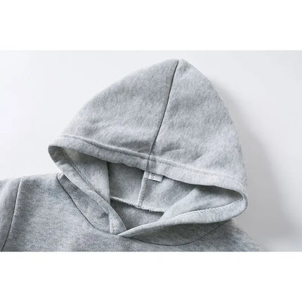 Spring and Autumn Kids Hot selling Hoodies 2-12 Year Old Boys and Girls Casual Hoodies Top Solid Color Sports Hoodies