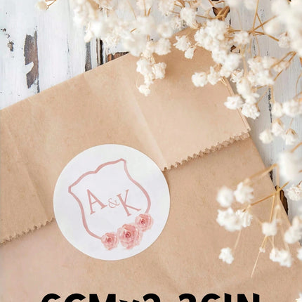 3-8CM Customized Round Stickers –50-1000PCs  Personalized Logo/Text/Image, Thank You Labels for Weddings, Biz, Gifts