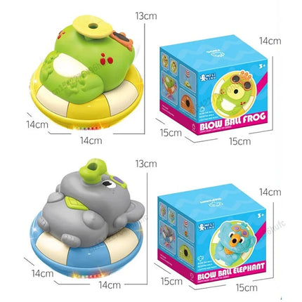 Fun Electric Elephant Sliding Car Suspension Ball Automatic Obstacle Avoidance Music Sound and Light Interactive Children's Toy
