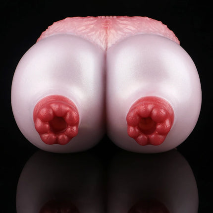 YOCY Liquid Silicone 2/4 Breasts Masturbator For Men Four Hole Squirting Pocket Pussy Stroker Adult Sex Toys for Man Fetish 18+