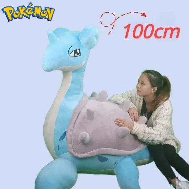 100CM Plush Just Clothes Without Filler Pokémon Lapras Figure Plush Chenglong Plushies Note: Only Clothes, Only Leather Shells