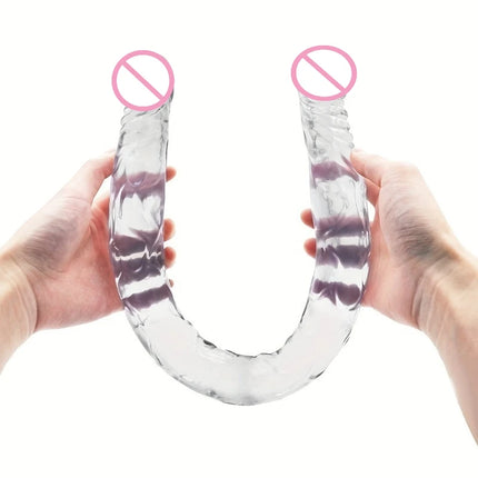 Adult Sex Toy Anal Toy Dual-head Ultra-long and Extra-large Simulated Dual-head Fake Penis, Simulated Penis, Lesbian Dildo 18+