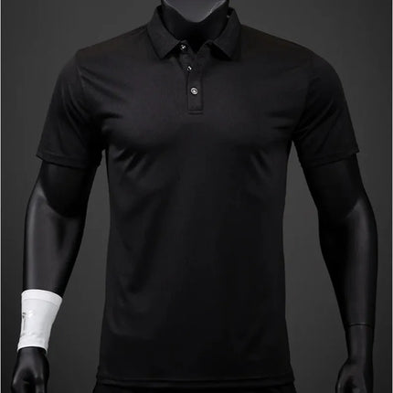2026 New Polo Shirt For Men Quick Dry Short-sleeved Polo Shirt For Outdoor Sports and Fitness Breathable and Cool Mesh Lapel Top